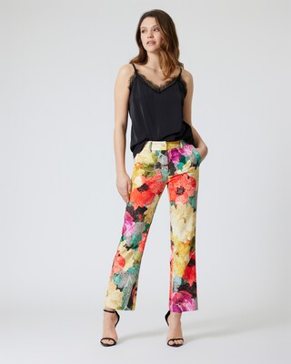 Hose mit Blumen-Print