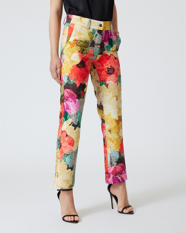 Hose mit Blumen-Print