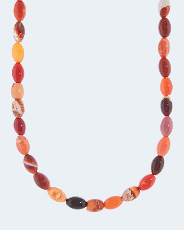 Collier mit Landschaftsfeueropal