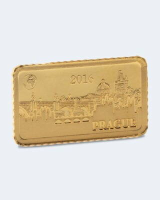 1 g Gold Prag Karlsbrücke