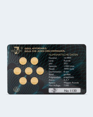 Goldmünzen Investment 7 2021, 7tlg.