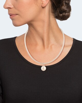 Flecht-Collier mit MK-Perle 16 mm