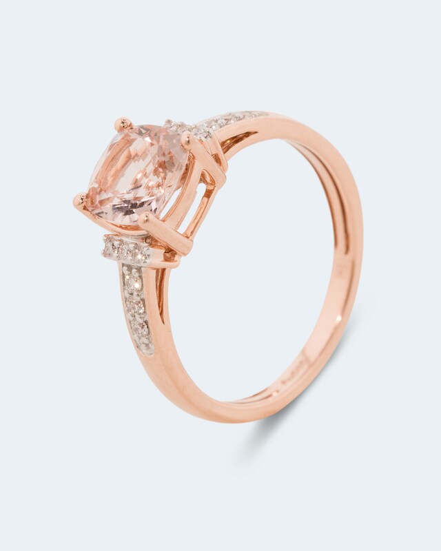 Ring mit Morganit & Brillanten
