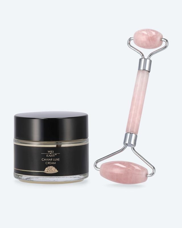 Produktabbildung für Caviar Creme + Rosenquarz-Roller