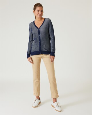 Cardigan im Streifen-Design