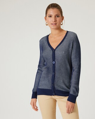 Cardigan im Streifen-Design