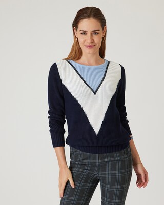 Colorblock-Pullover