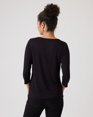 Shirt mit Strass-Streifen