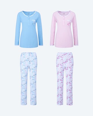 Pyjama im Doppelpack, 4tlg.