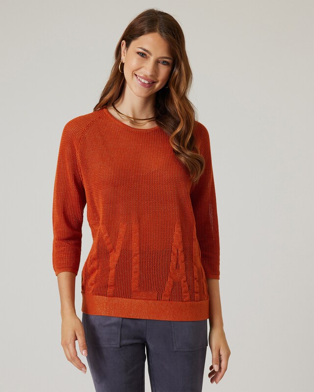 Pullover mit Glanzgarn