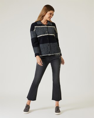 Strickjacke classical Shirt Style