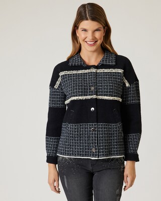 Strickjacke classical Shirt Style
