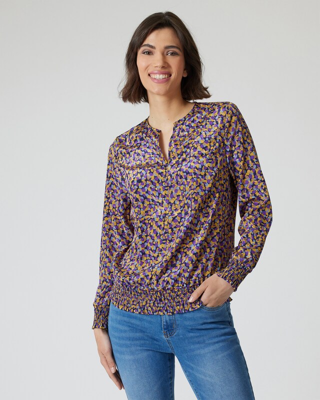 Bluse mit Confetti-Print