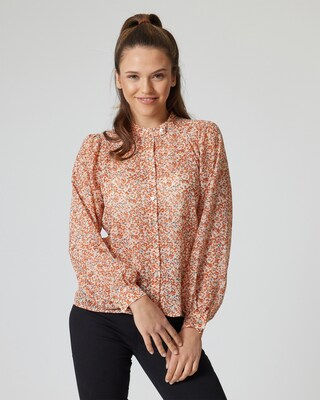 Bluse mit Blumen-Print
