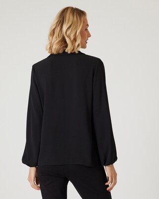 Bluse mit Strasskragen