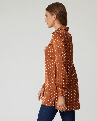 Longbluse mit Punkten
