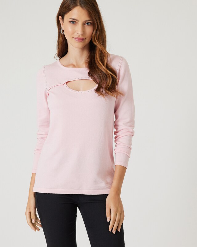 Pullover mit Nietendeko