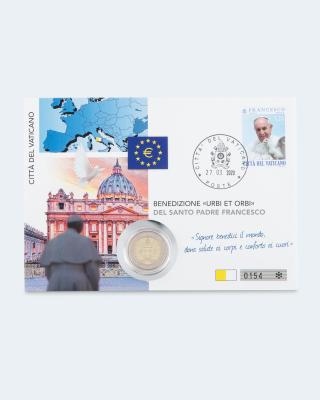2 € Numisbrief Vatikan "Urbi et Orbi" 2020