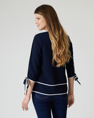 Shirt mit Bänder-Deko