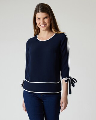 Shirt mit Bänder-Deko