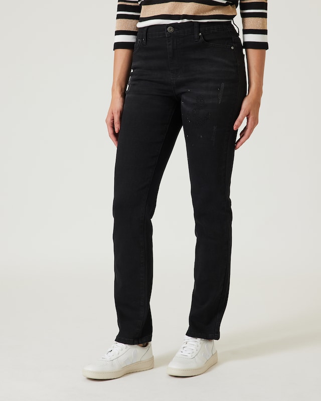 Jeans mit Ankerverzierung