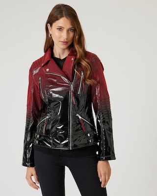 Bikerjacke mit Farbverlauf