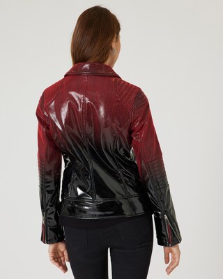 Bikerjacke mit Farbverlauf