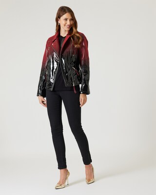 Bikerjacke mit Farbverlauf