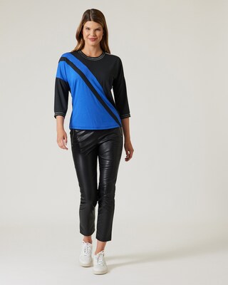 Grafik-Shirt mit Ripsband