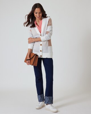 Cardigan mit Grafikmuster