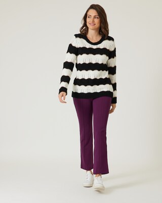 Wellenstreifen Pullover