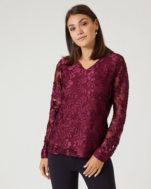 Shirt mit Spitze