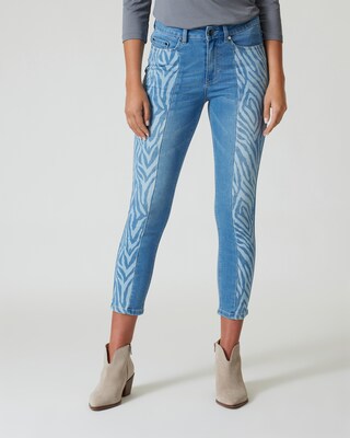 Jeans mit Zebramotiv