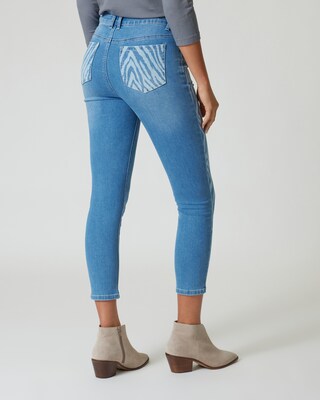 Jeans mit Zebramotiv