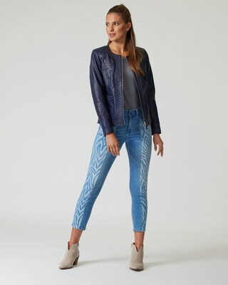 Jeans mit Zebramotiv
