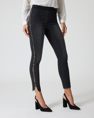 Jeggings mit Galonstreifen