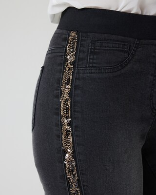Jeggings mit Galonstreifen
