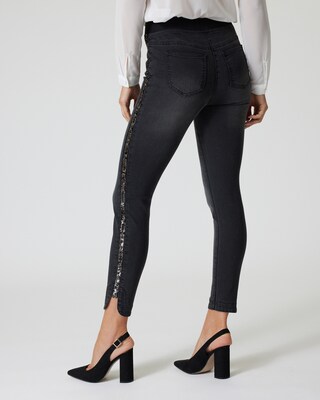 Jeggings mit Galonstreifen