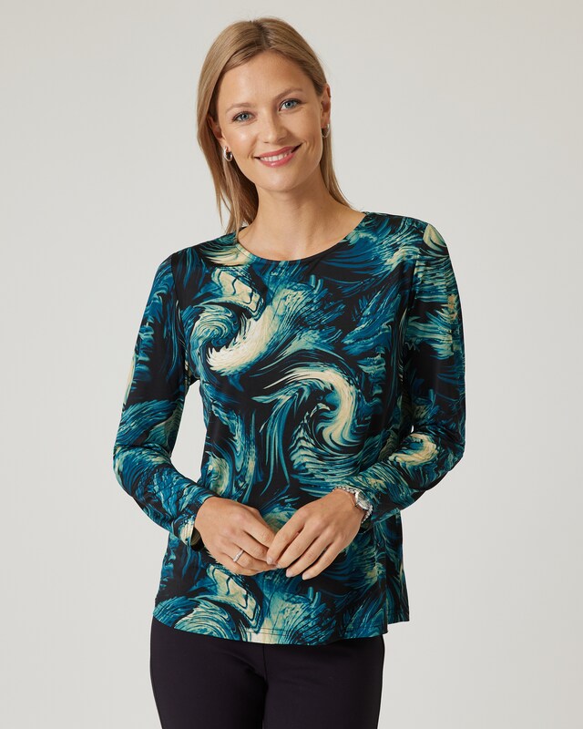 Shirt mit Wirbeldruck