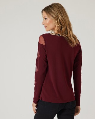 Shirt mit Mesheinsätzen