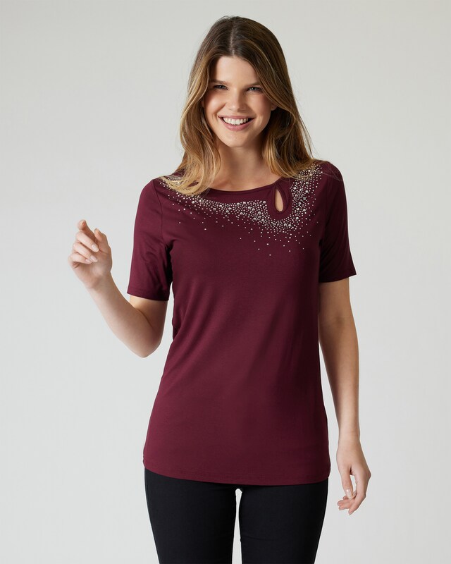 Shirt mit Key-Hole