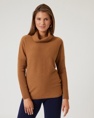 Pullover mit weitem Rollkragen