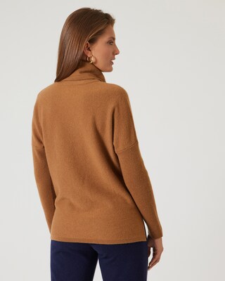 Pullover mit weitem Rollkragen