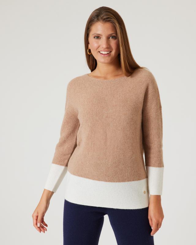 Produktabbildung für Pullover im Kontrast-Look