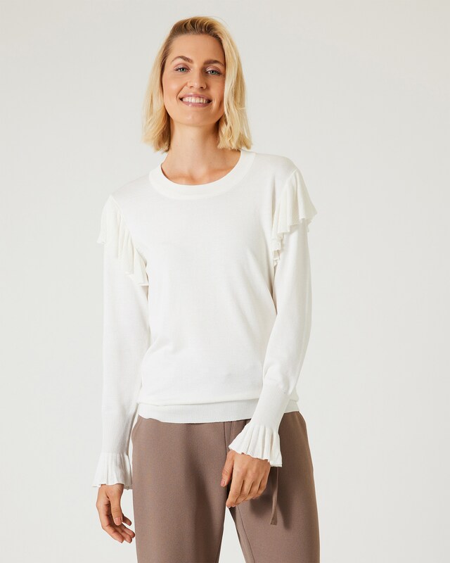 Pullover mit Rüschen