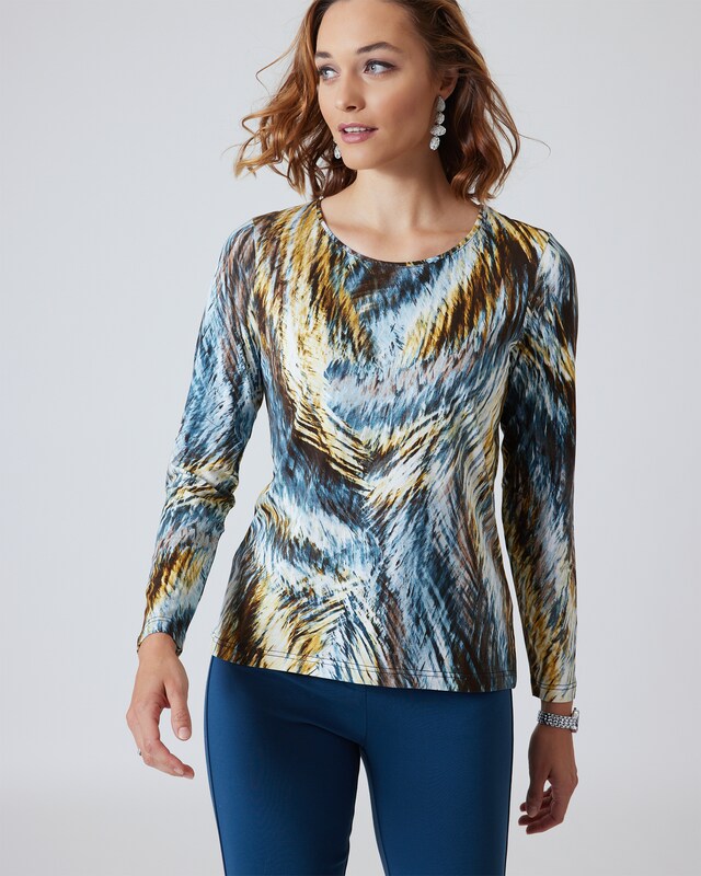 Shirt mit Fell-Druck
