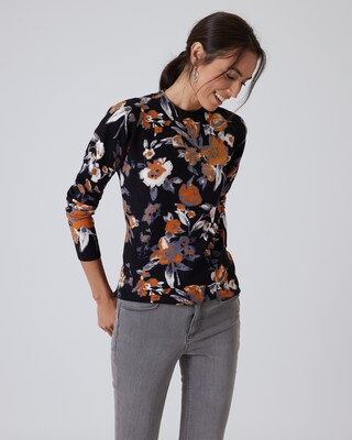 Classic Pullover "Blumenmalerei"