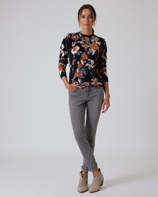 Classic Pullover "Blumenmalerei"