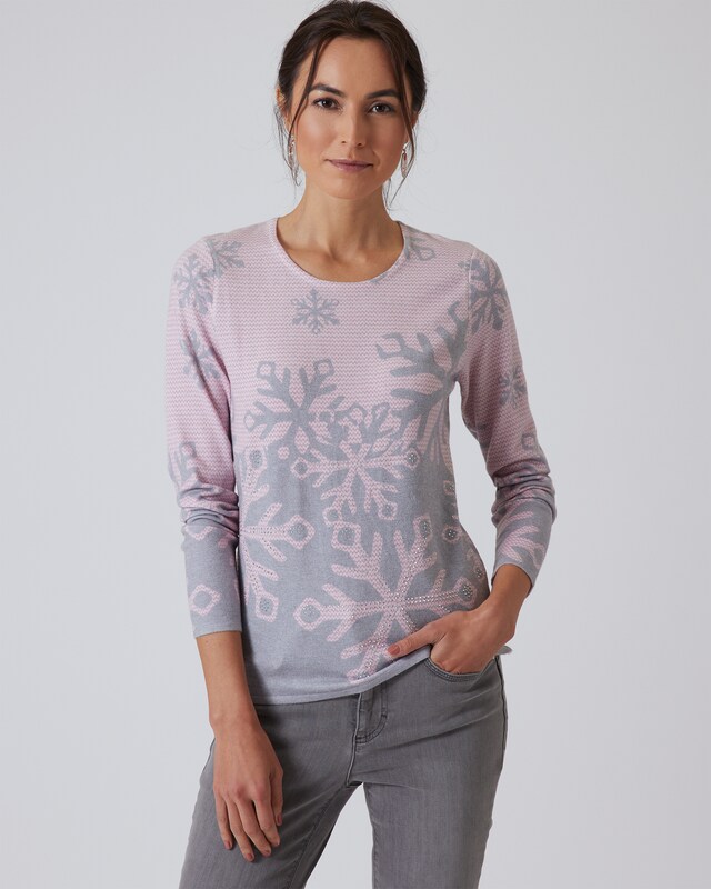 Soft-Pullover "Schneeflocken"