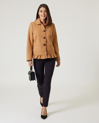 Jacke mit Rüschenkante